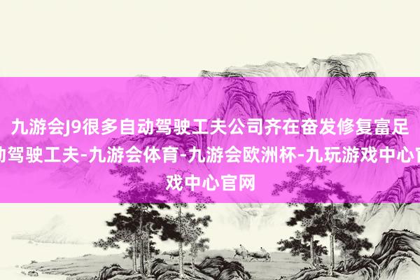 九游会J9很多自动驾驶工夫公司齐在奋发修复富足自动驾驶工夫-九游会体育-九游会欧洲杯-九玩游戏中心官网