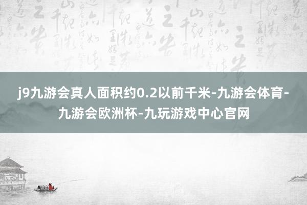 j9九游会真人面积约0.2以前千米-九游会体育-九游会欧洲杯-九玩游戏中心官网