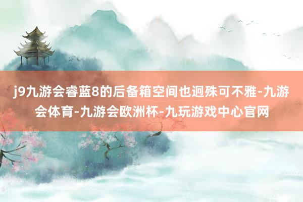j9九游会睿蓝8的后备箱空间也迥殊可不雅-九游会体育-九游会欧洲杯-九玩游戏中心官网