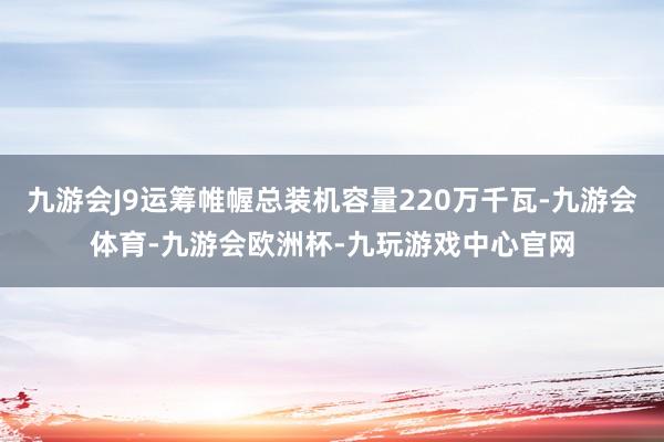 九游会J9运筹帷幄总装机容量220万千瓦-九游会体育-九游会欧洲杯-九玩游戏中心官网