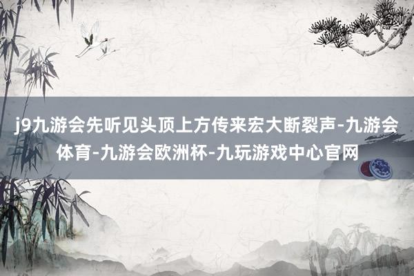 j9九游会先听见头顶上方传来宏大断裂声-九游会体育-九游会欧洲杯-九玩游戏中心官网