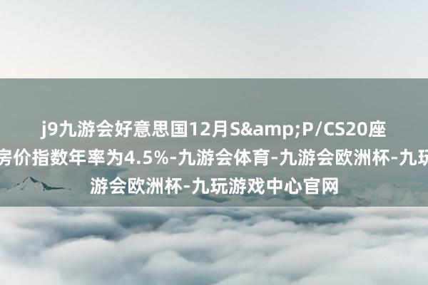 j9九游会好意思国12月S&P/CS20座大城市未季调房价指数年率为4.5%-九游会体育-九游会欧洲杯-九玩游戏中心官网
