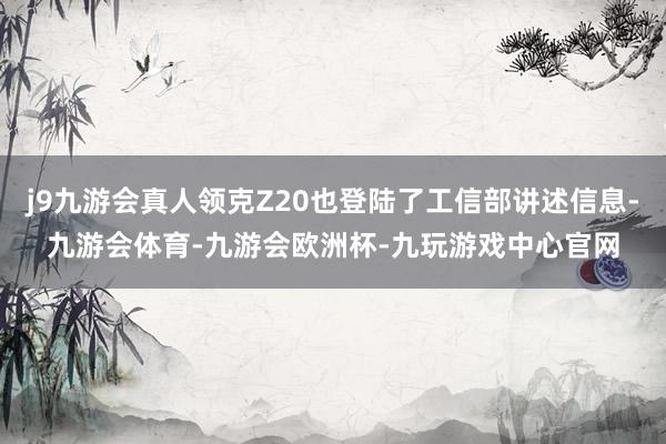 j9九游会真人领克Z20也登陆了工信部讲述信息-九游会体育-九游会欧洲杯-九玩游戏中心官网