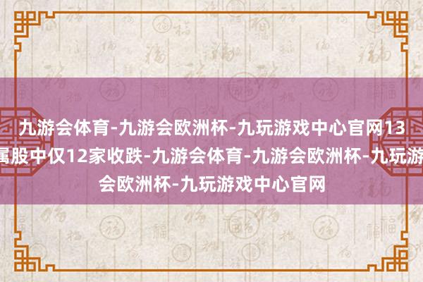 九游会体育-九游会欧洲杯-九玩游戏中心官网137家有色金属股中仅12家收跌-九游会体育-九游会欧洲杯-九玩游戏中心官网
